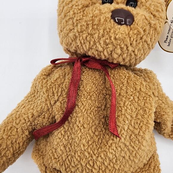 1993/1996 Original TY Beanie Baby Curly Brown Bear, The Beanie Babies Collection - Picture 3 of 11